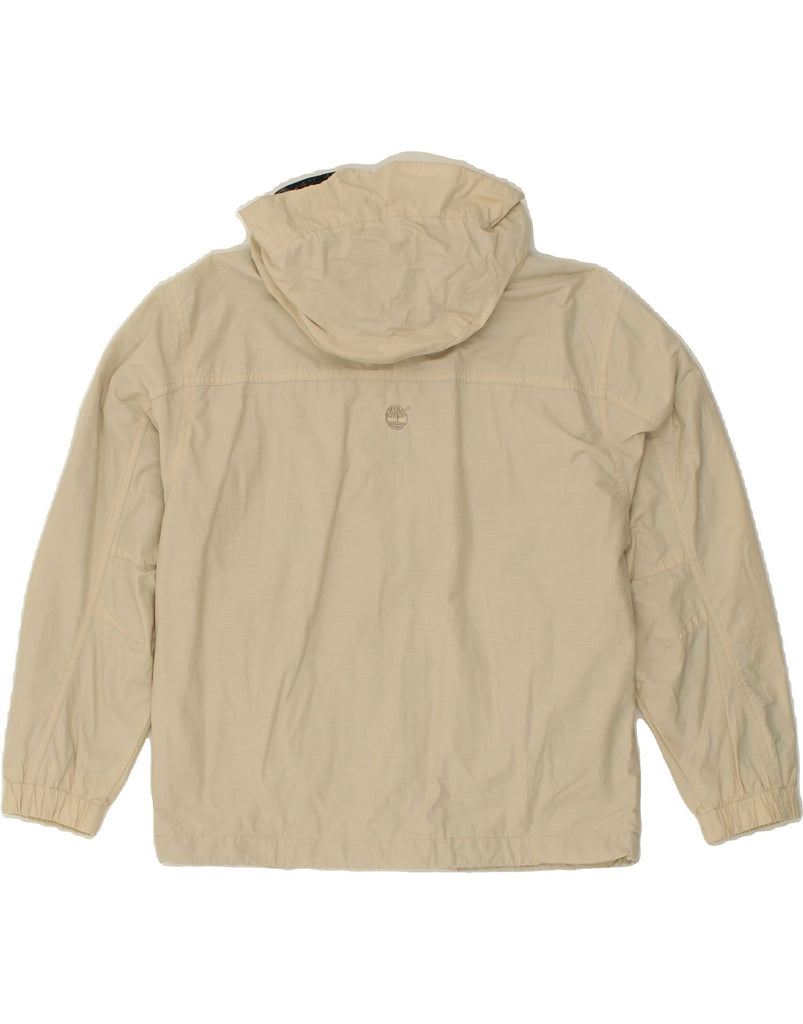 TIMBERLAND Boys Hooded Bomber Jacket 11-12 Years Beige Cotton | Vintage Timberland | Thrift | Second-Hand Timberland | Used Clothing | Messina Hembry 