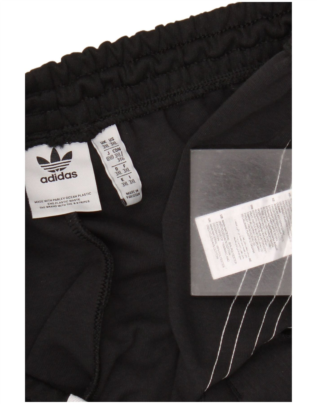 Adidas Mens Tracksuit Trousers Joggers 3XL Black Polyester