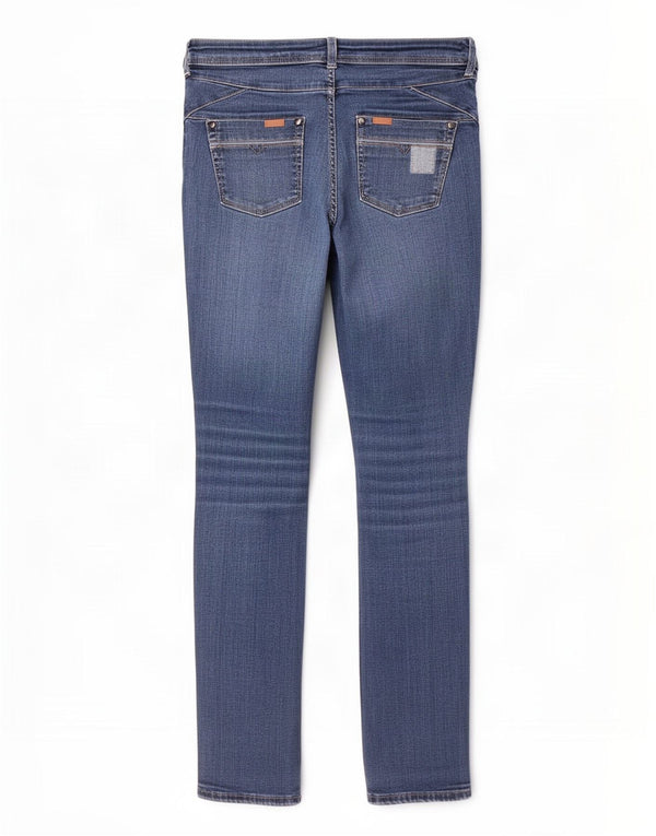 Marks & Spencer Womens Per Una Slim Jeans UK 12 Medium W32 L30 Blue Cotton