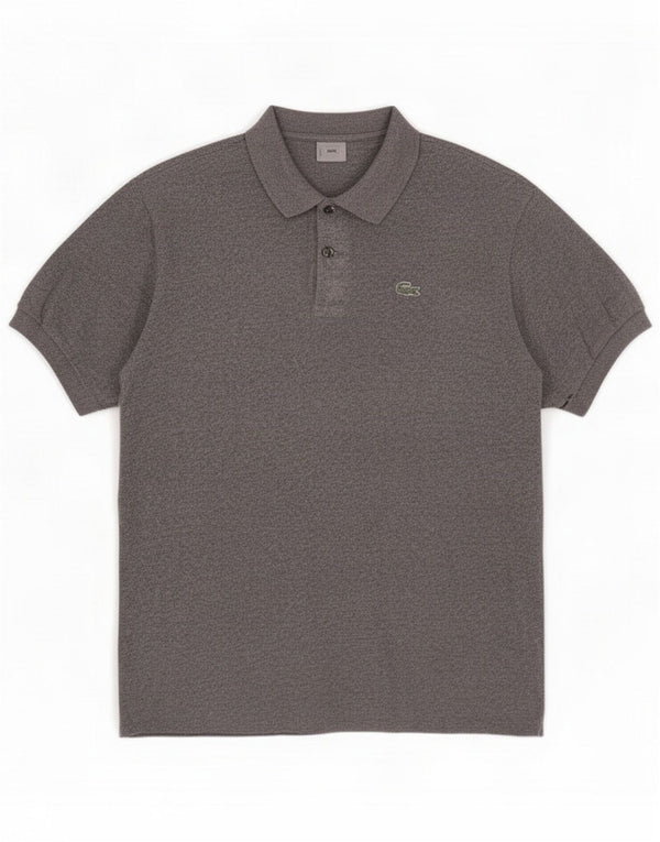Lacoste Mens Polo Shirt Size 5 Large Grey Cotton