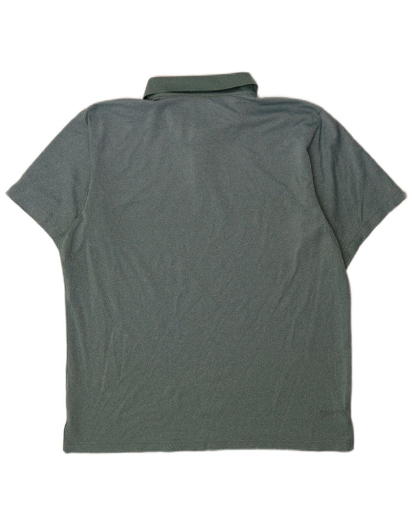 Columbia Mens Polo Shirt XL Green Polyester