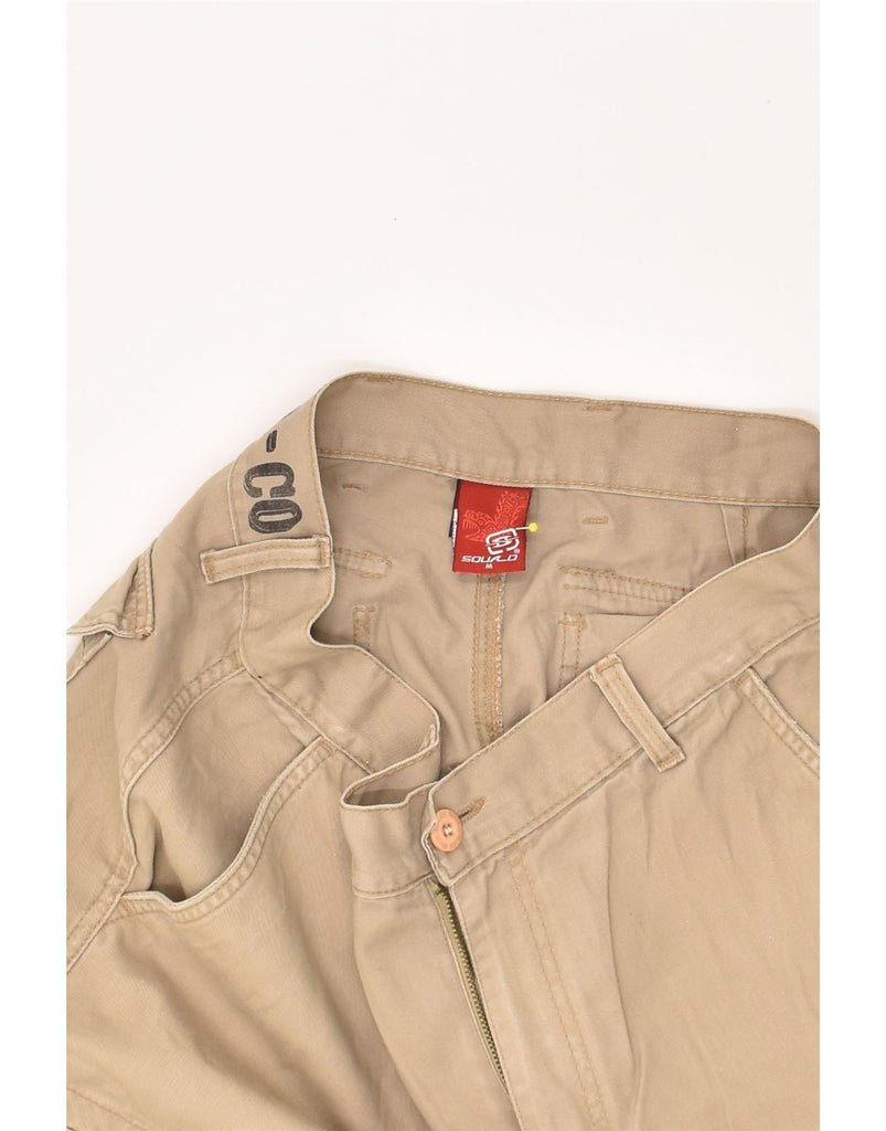 VINTAGE Mens Cargo Shorts Medium W32  Beige Cotton | Vintage Vintage | Thrift | Second-Hand Vintage | Used Clothing | Messina Hembry 