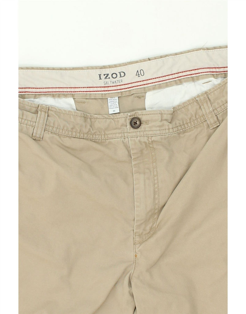 IZOD Mens Salt Water Chino Shorts W40 XL Grey Cotton | Vintage Izod | Thrift | Second-Hand Izod | Used Clothing | Messina Hembry 