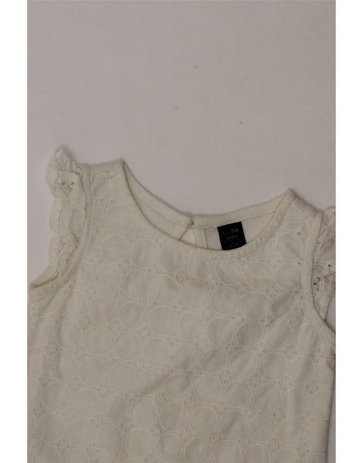 GAP Baby Girls T-Shirt Top 18-24 Months White Cotton Vintage Gap and Second-Hand Gap from Messina Hembry 