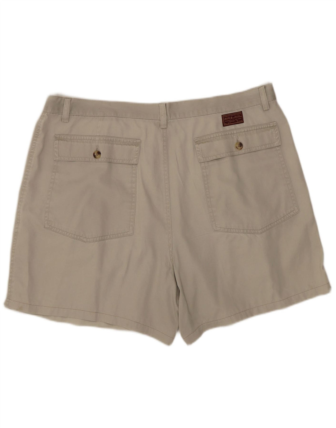 Rifle Mens Pegged Chino Shorts W36 Large  Beige