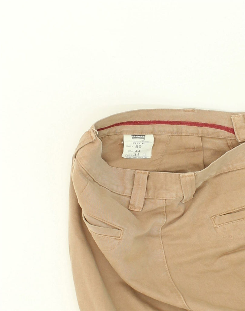 CARRERA Mens Straight Chino Trousers IT 54 Large W34 L32 Beige Cotton | Vintage Carrera | Thrift | Second-Hand Carrera | Used Clothing | Messina Hembry 