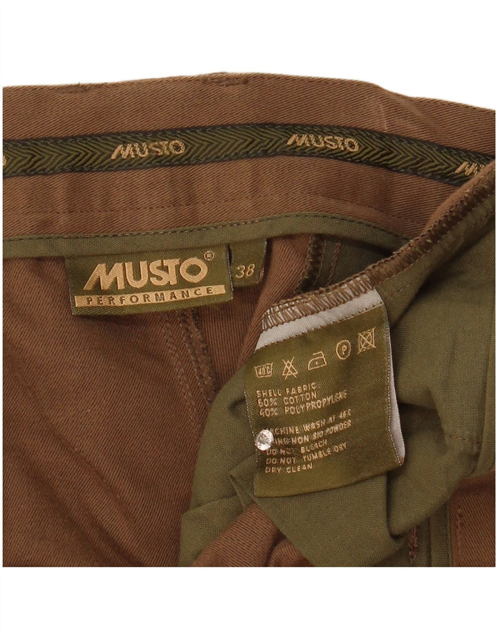 Musto Mens Bermuda Shorts W38 XL Brown Cotton