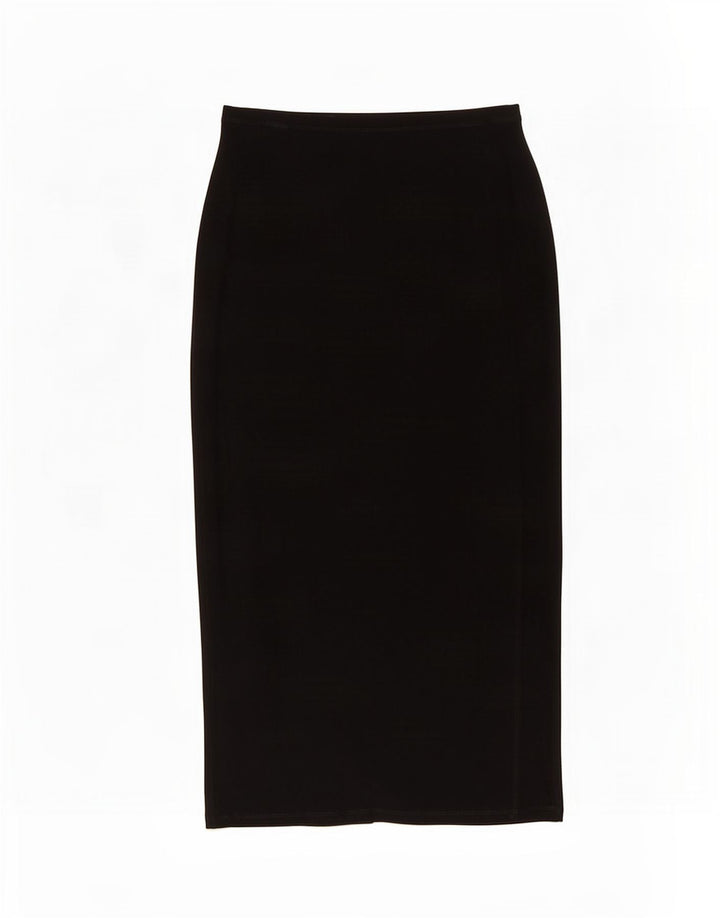 Krizia Womens Midi Skirt IT 44 Medium W30 Black