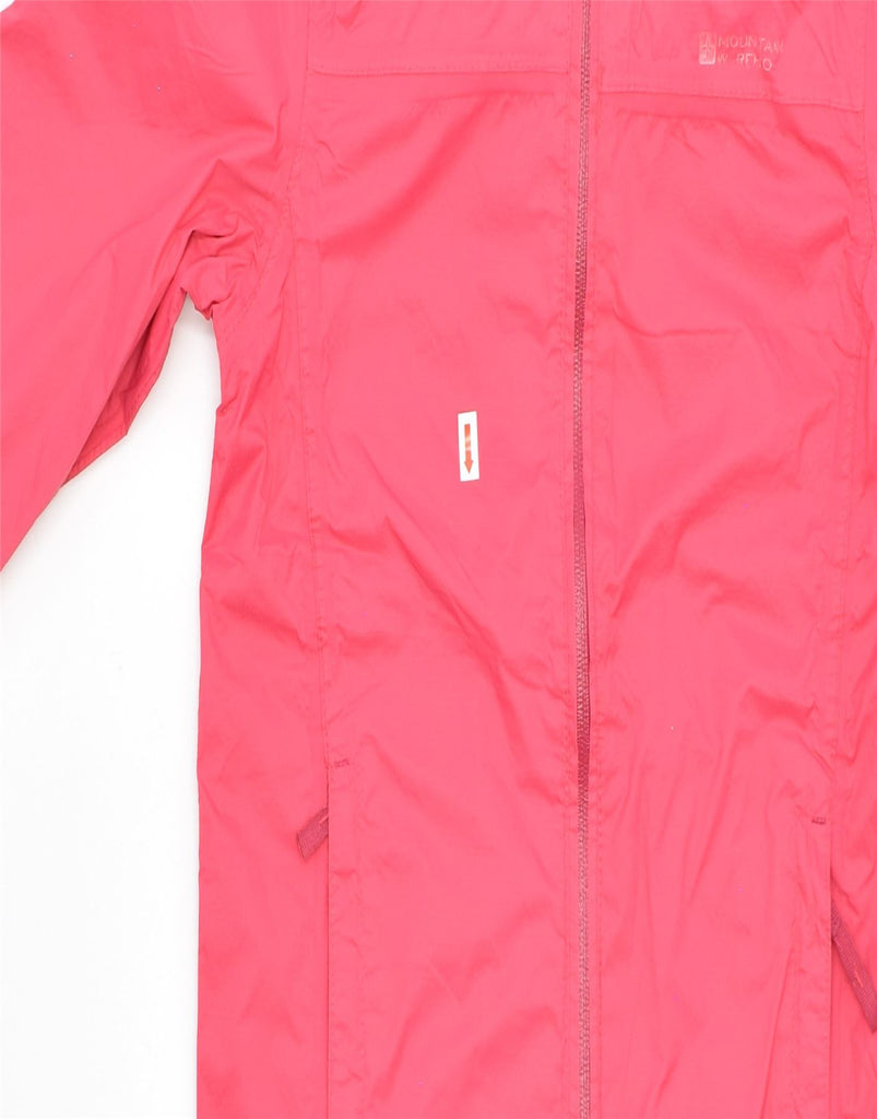 MOUNTAIN WAREHOUSE Girls Rain Jacket 9-10 Years Pink Nylon | Vintage | Thrift | Second-Hand | Used Clothing | Messina Hembry 