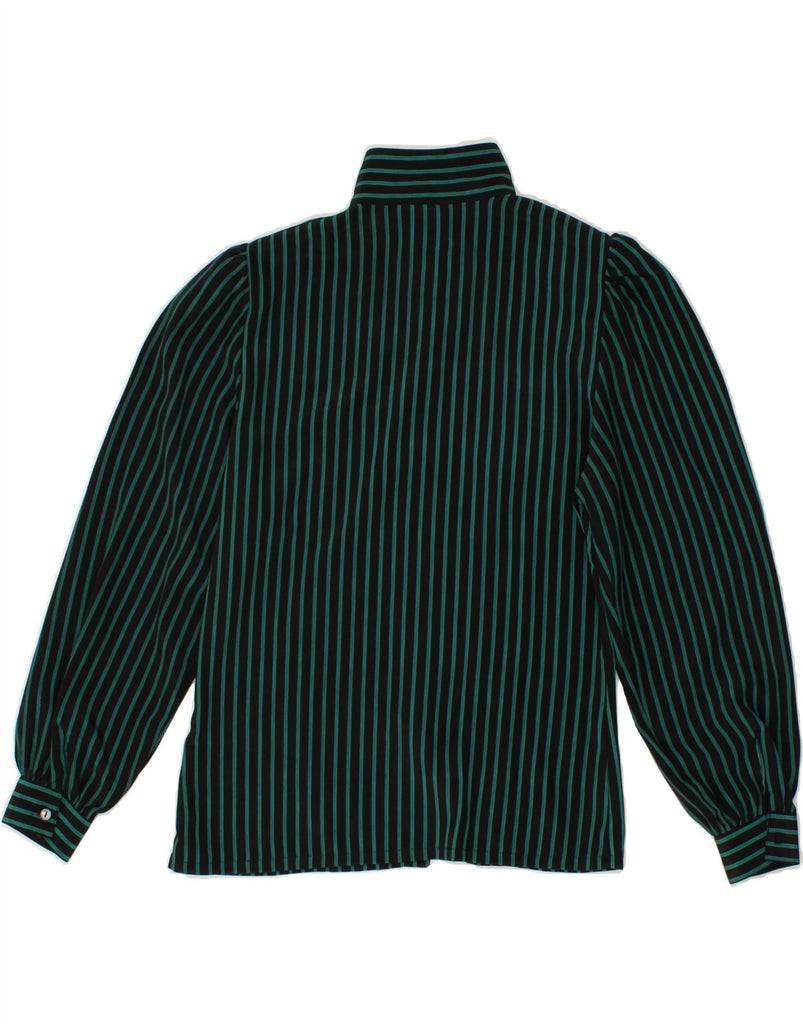 YESSICA Womens Long Sleeve Shirt Blouse EU 36 Small Green Striped Vintage Yessica and Second-Hand Yessica from Messina Hembry 