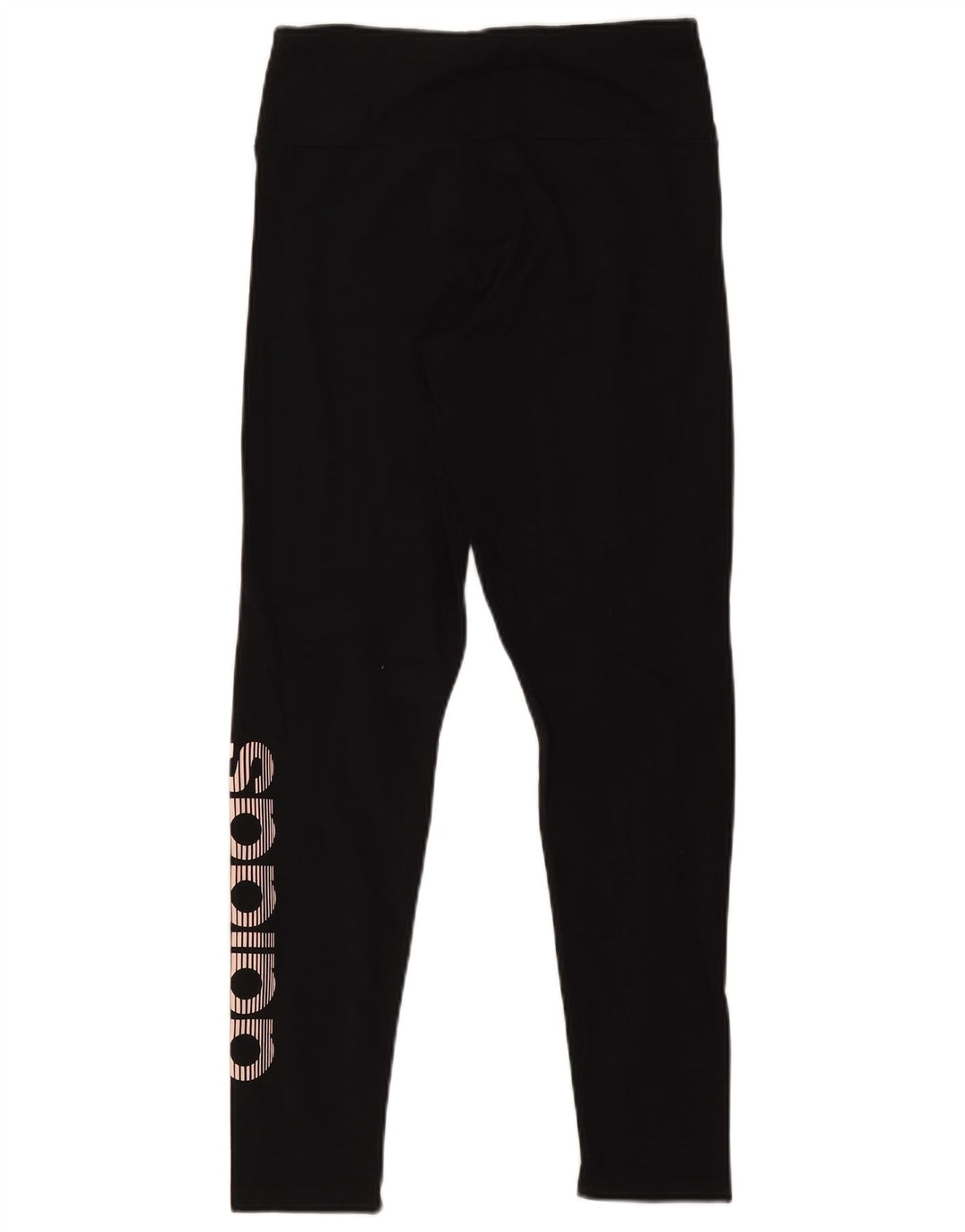 Adidas Womens Graphic Leggings UK 12/14 Medium  Black Cotton