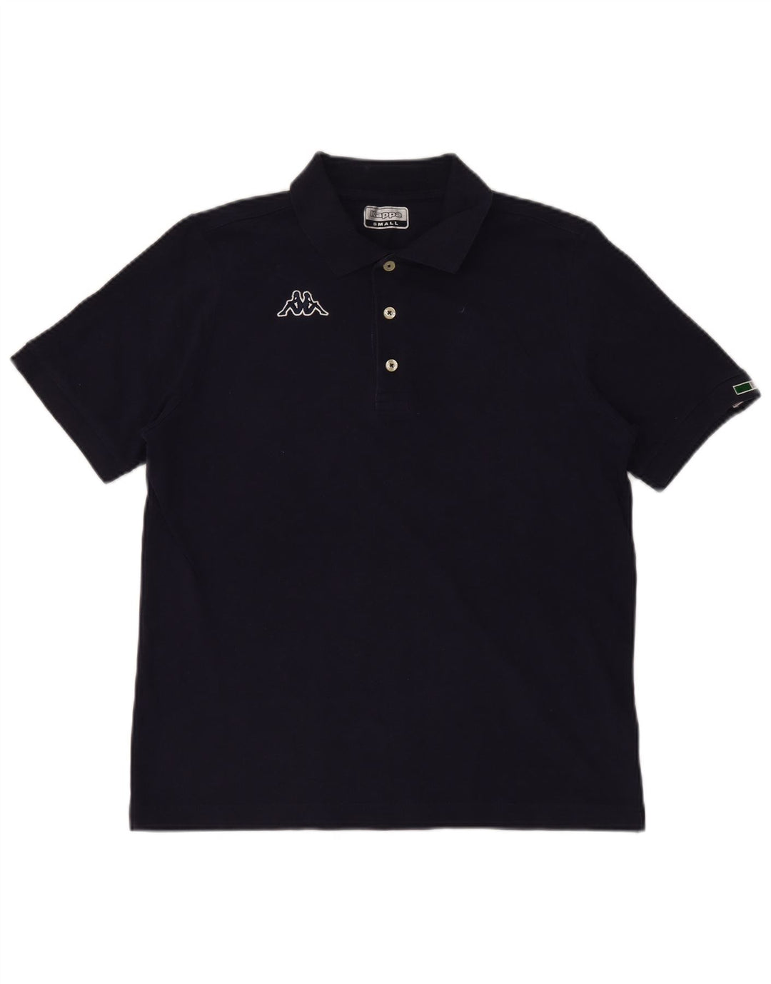 Kappa Mens Polo Shirt Small Navy Blue Cotton