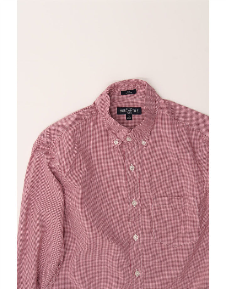 J. CREW Mens Shirt Small Red Gingham Cotton Vintage J. Crew and Second-Hand J. Crew from Messina Hembry 