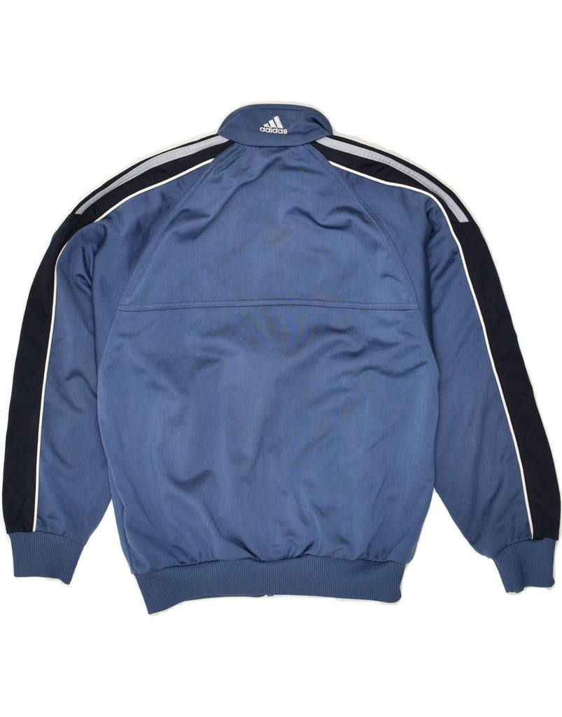 ADIDAS Boys Tracksuit Top Jacket 9-10 Years Navy Blue Polyester | Vintage Adidas | Thrift | Second-Hand Adidas | Used Clothing | Messina Hembry 