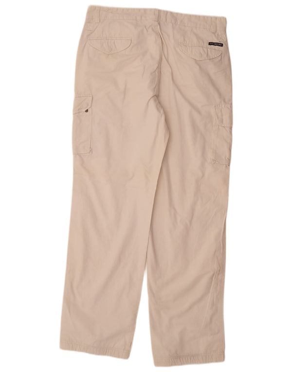 Ivy Oxford Mens Joggers Cargo Trousers IT 52 XL W34 L32 Beige Cotton