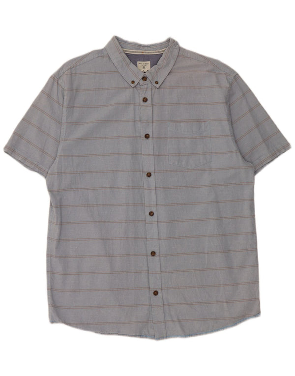 O'Neill Mens Short Sleeve Shirt XL Blue Striped