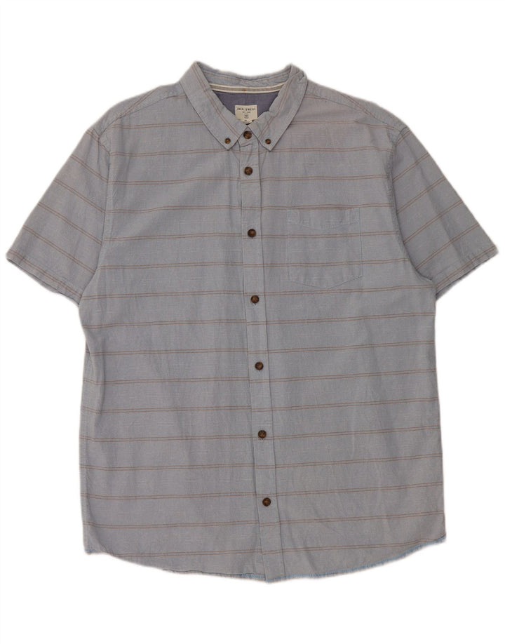 O'Neill Mens Short Sleeve Shirt XL Blue Striped