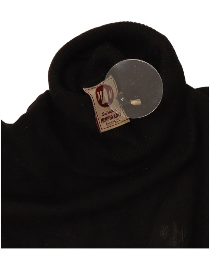 Murphy & Nye Womens Roll Neck Jumper Sweater UK 14 Large Black