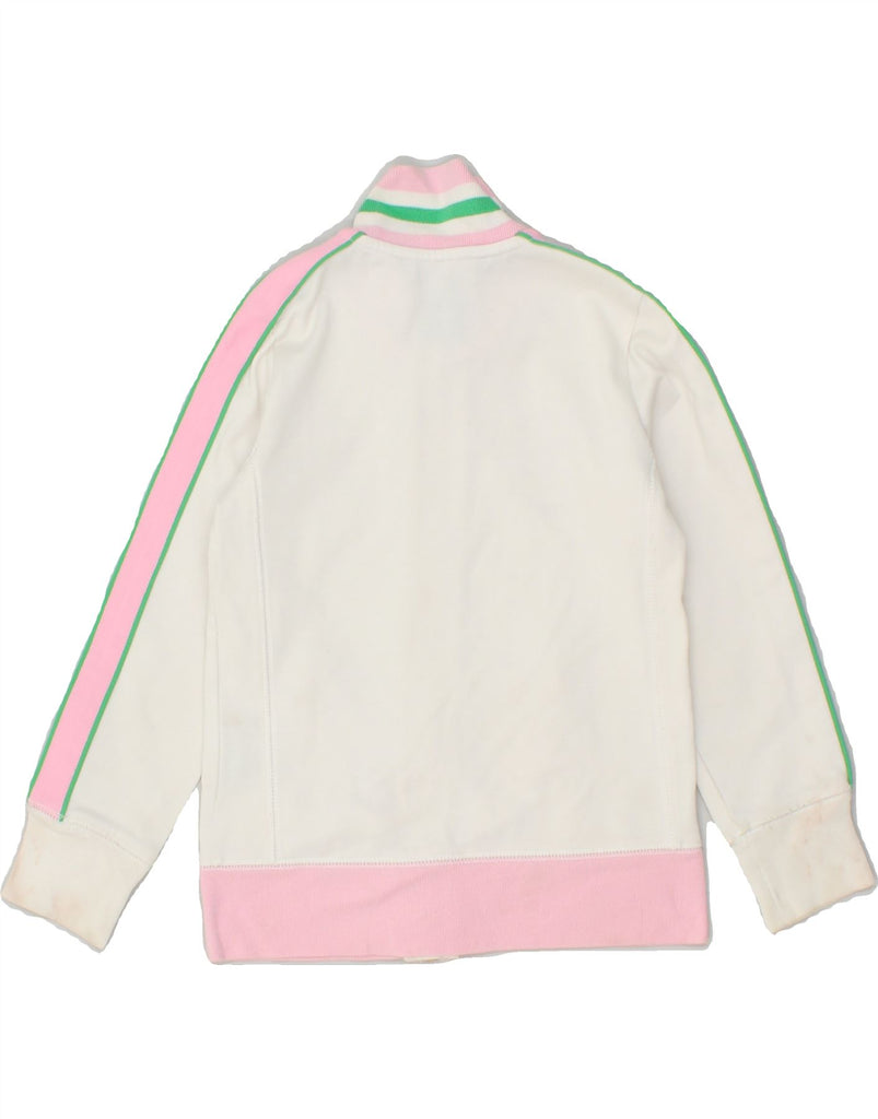 RALPH LAUREN Girls Tracksuit Top Jacket 5-6 Years White Colourblock Cotton | Vintage Ralph Lauren | Thrift | Second-Hand Ralph Lauren | Used Clothing | Messina Hembry 