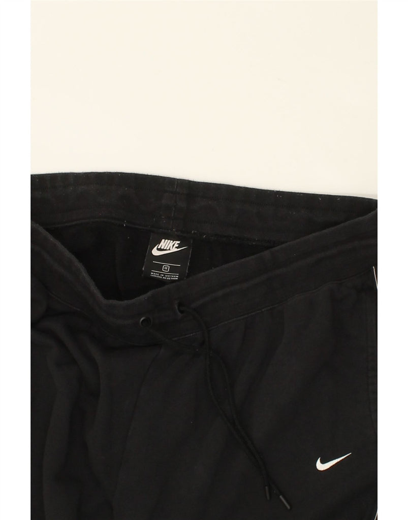 NIKE Womens Graphic Tracksuit Trousers Joggers UK 18 XL Black Cotton | Vintage Nike | Thrift | Second-Hand Nike | Used Clothing | Messina Hembry 