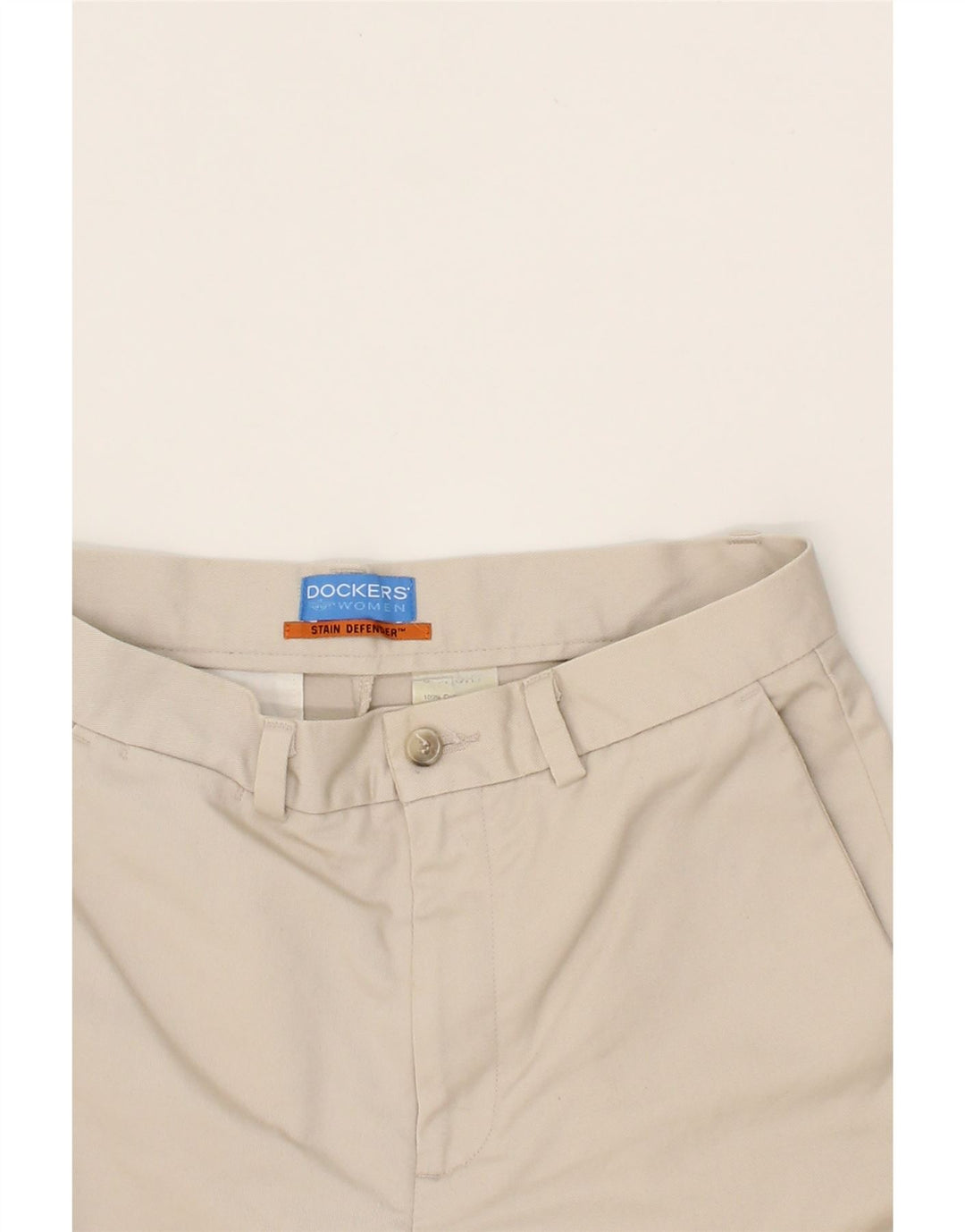 DOCKERS Womens Straight Chino Trousers W28 L29 Beige Cotton Vintage Dockers and Second-Hand Dockers from Messina Hembry 