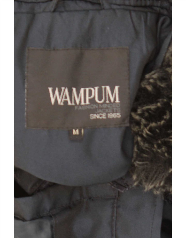 Wampum Mens Utility Jacket UK 38 Medium Navy Blue Polyester