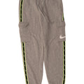 NIKE Mens Graphic Cargo Tracksuit Trousers Medium  Grey Colourblock Cotton