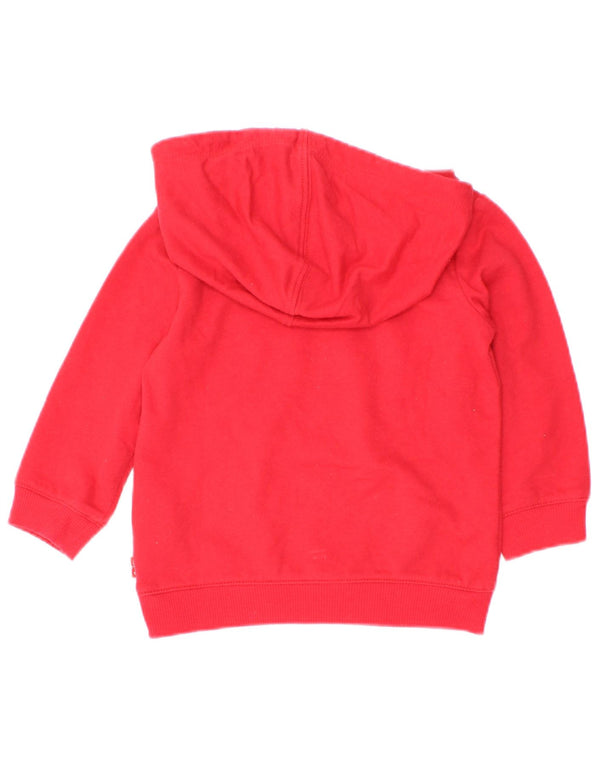 Levi's Baby Girls Graphic Hoodie Jumper 6-9 Months Red Cotton
