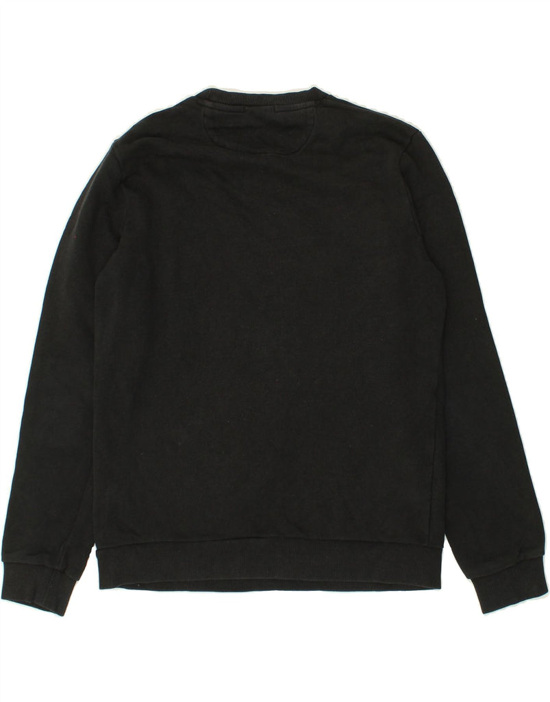 DKNY Womens Graphic Sweatshirt Jumper UK 14 Medium Black Cotton | Vintage Dkny | Thrift | Second-Hand Dkny | Used Clothing | Messina Hembry 