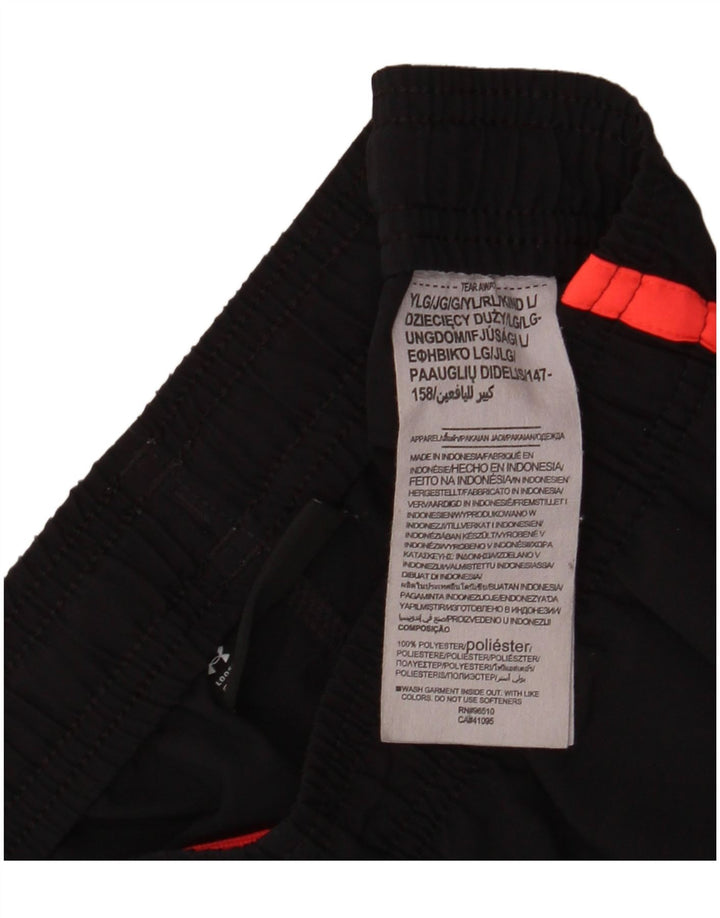 Under Armour Boys Graphic Sport Shorts 11-12 Years Large Black Polyester