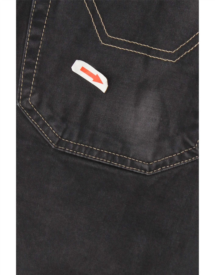Jeckerson Mens Straight Jeans W34 L31 Grey Cotton