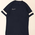 Nike Mens Dri Fit T-Shirt Top Medium Navy Blue Colourblock