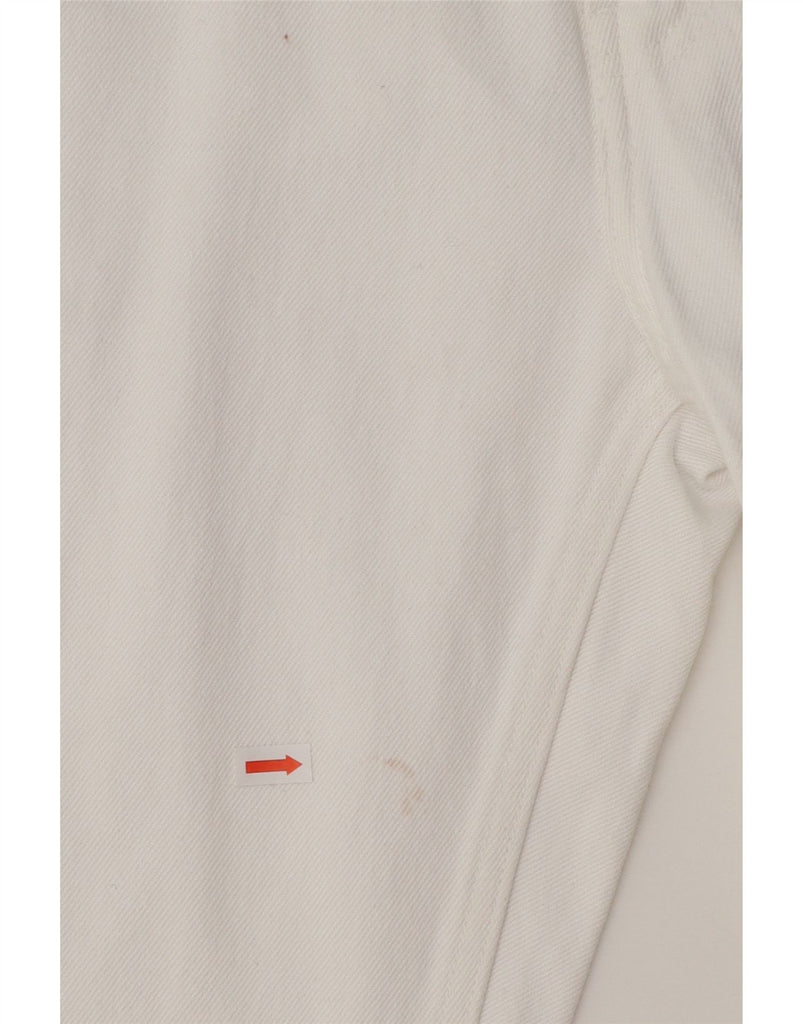 ZARA Womens High Rise Straight Jeans EU 36 XS W26 L31 White Vintage Zara and Second-Hand Zara from Messina Hembry 