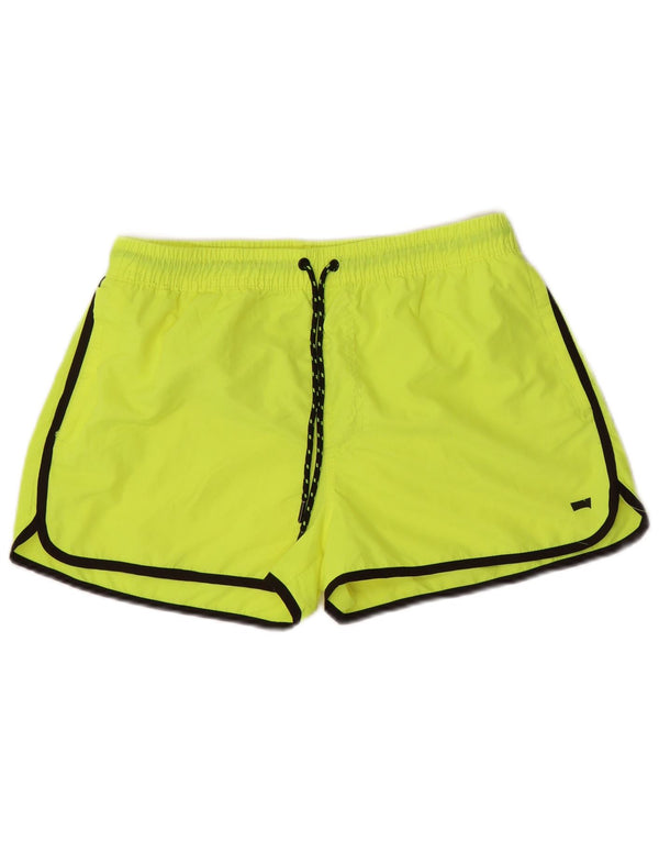 Carrera Mens Graphic Swimming Shorts Large Green