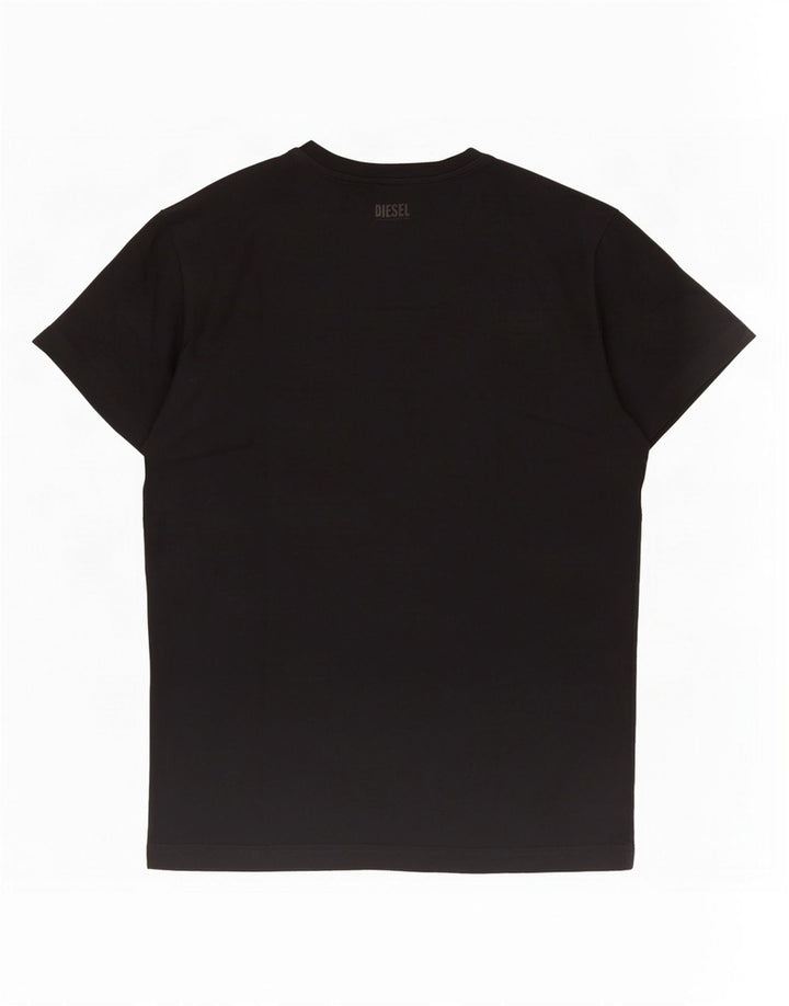 Diesel Mens Graphic T-Shirt Top 2XL Black Cotton