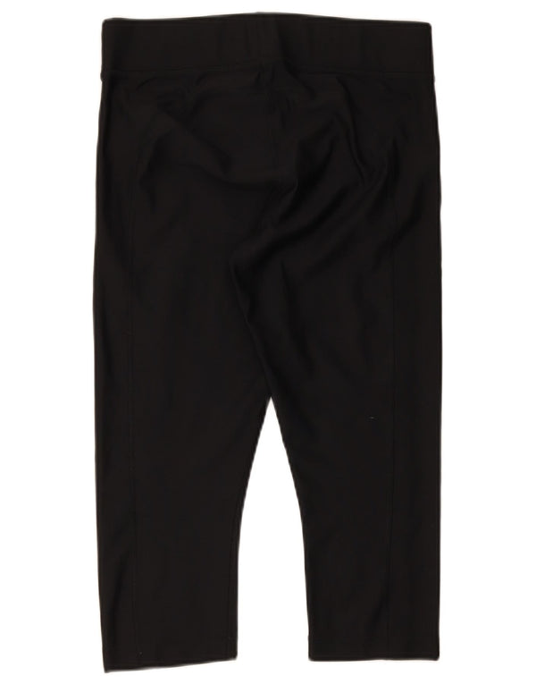 Under Armour Womens Heat Gear Capri Leggings UK 14 Large Black