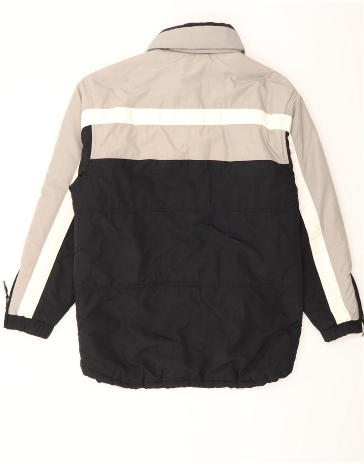 FILA Mens Padded Jacket UK 38 Medium Black Colourblock Polyamide
