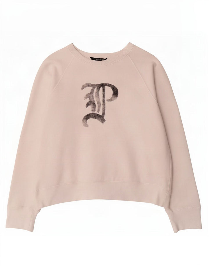 Polo Ralph Lauren Womens Graphic Sweatshirt Jumper UK 14 Medium White