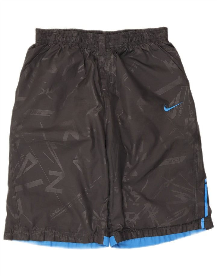 Nike Boys Graphic Sport Shorts 13-14 Years XL Grey Polyester