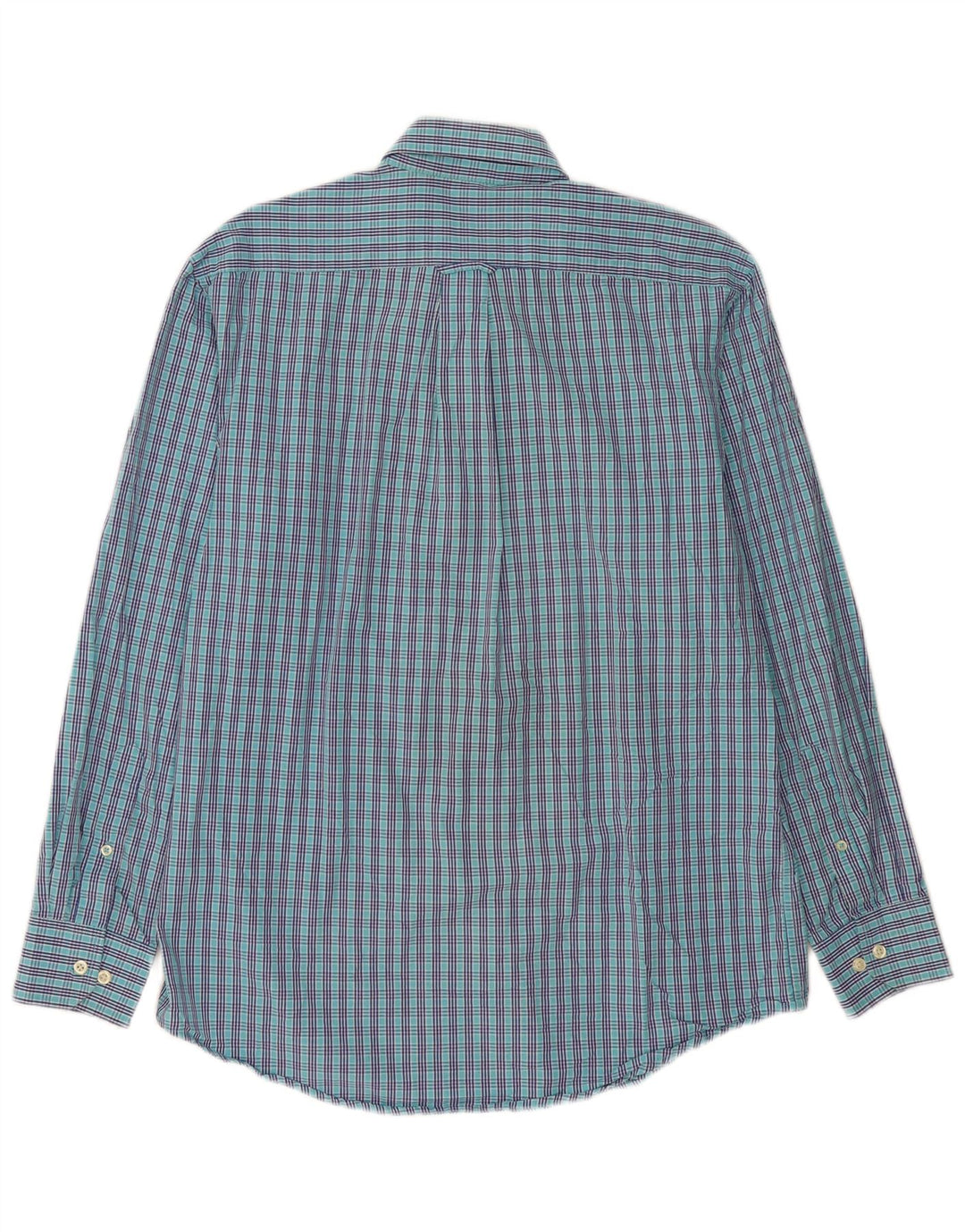 IZOD Mens Shirt Medium Blue Check