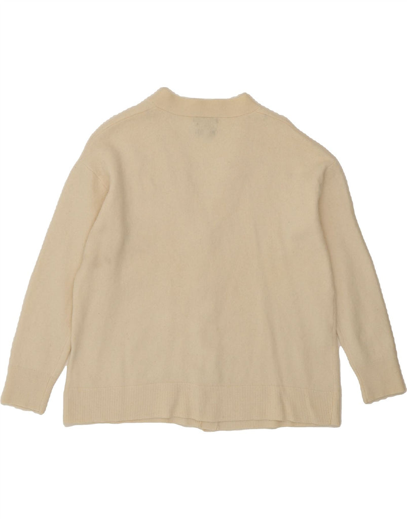 MASSIMO DUTTI Womens Oversized Cardigan Sweater UK 10 Small Beige Vintage Massimo Dutti and Second-Hand Massimo Dutti from Messina Hembry 