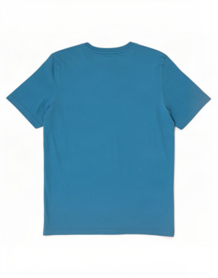 Puma Mens Graphic T-Shirt Top Medium Blue Cotton