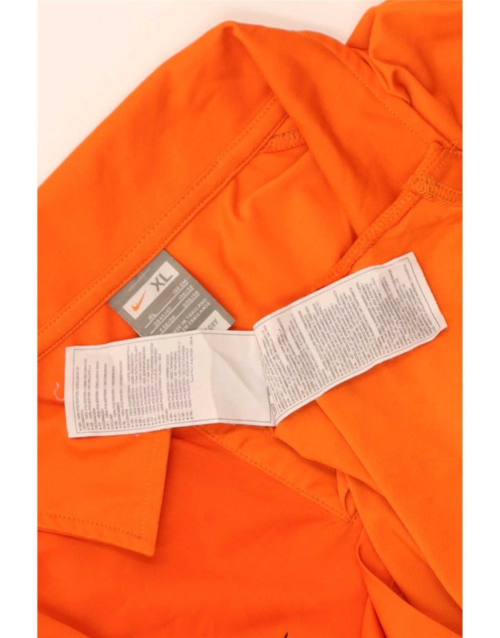 Nike Mens Polo Shirt UK 45/47 XL Orange Polyester