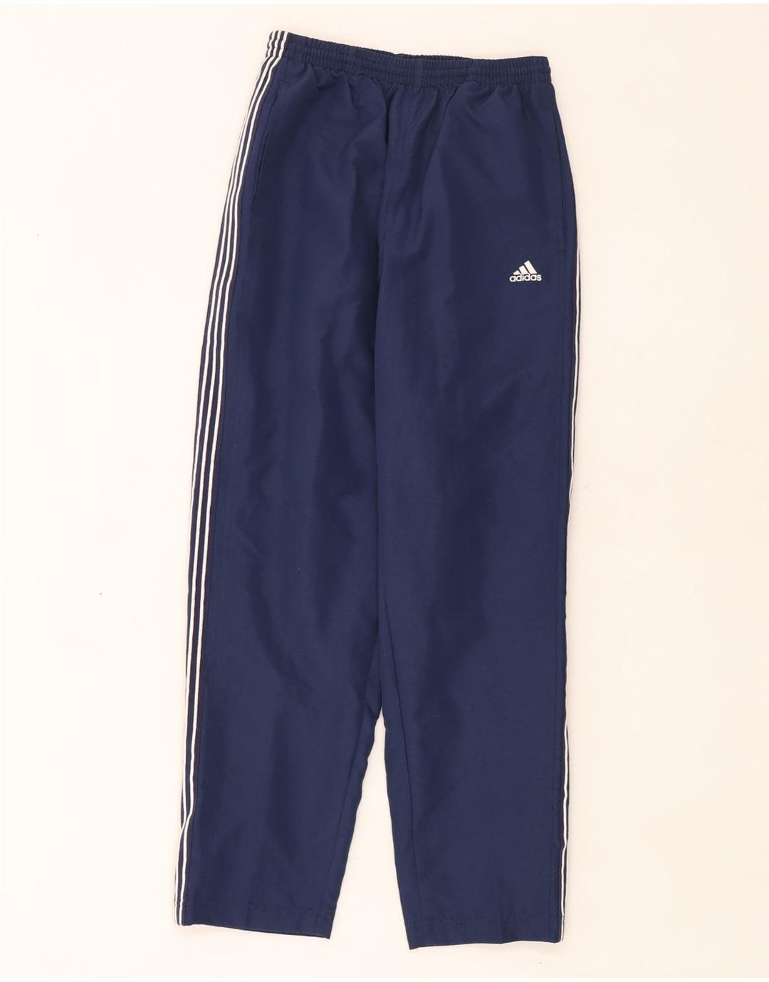 Adidas Boys Tracksuit Trousers 11-12 Years Navy Blue Polyester