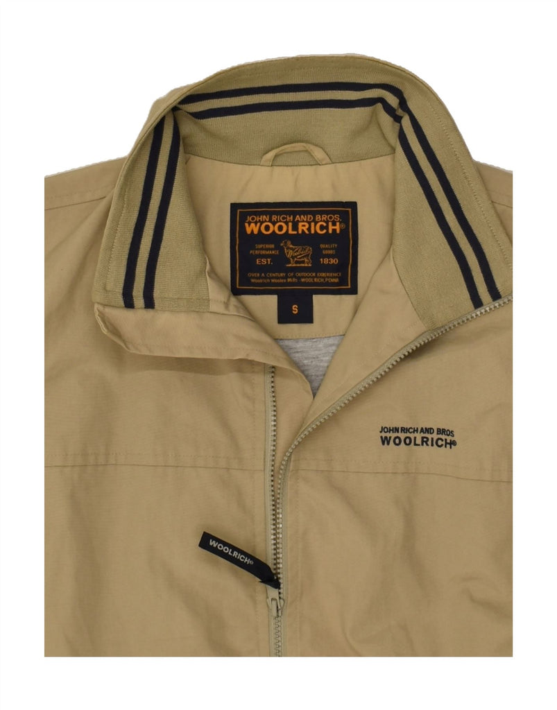 WOOLRICH Mens Bomber Jacket UK 36 Small Beige Polyester | Vintage Woolrich | Thrift | Second-Hand Woolrich | Used Clothing | Messina Hembry 