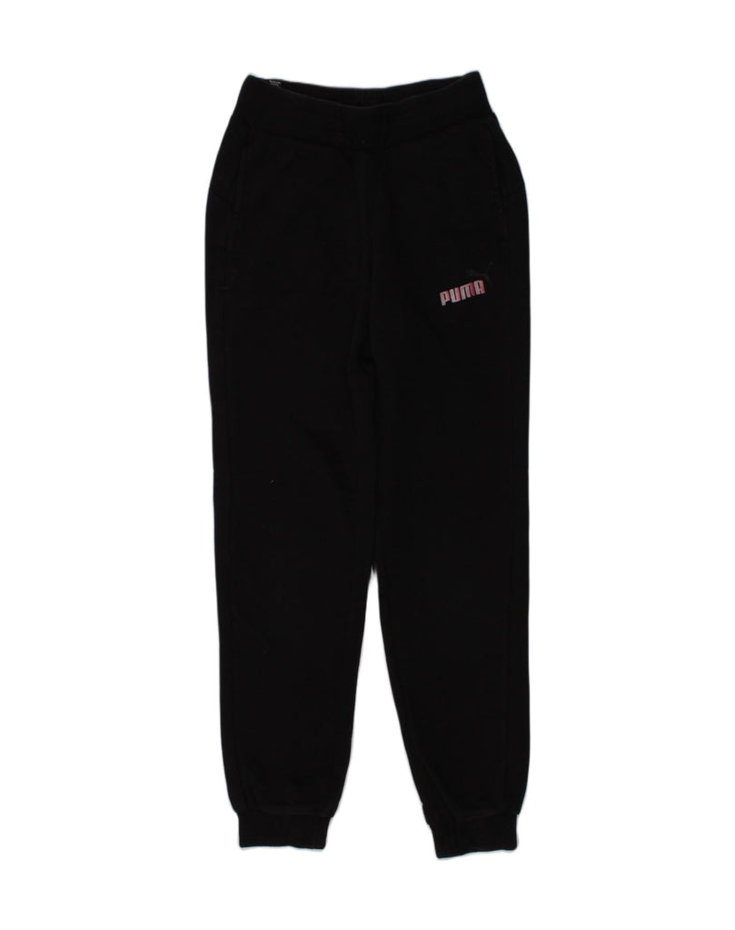 PUMA Girls Tracksuit Trousers Joggers 9-10 Years Small  Black | Vintage Puma | Thrift | Second-Hand Puma | Used Clothing | Messina Hembry 