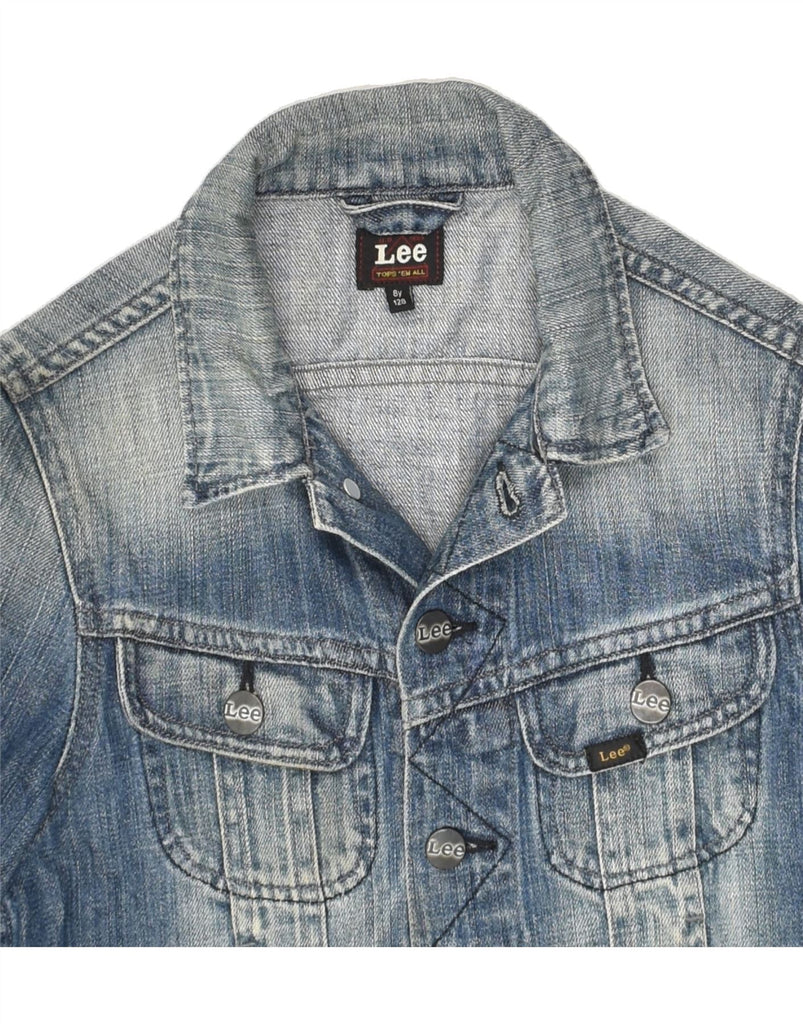 LEE Boys Denim Jacket 7-8 Years Blue Cotton | Vintage Lee | Thrift | Second-Hand Lee | Used Clothing | Messina Hembry 