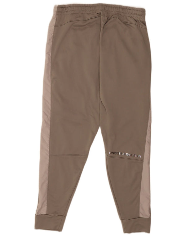 Under Armour Mens Graphic Tracksuit Trousers Joggers Large Grey Colourblock