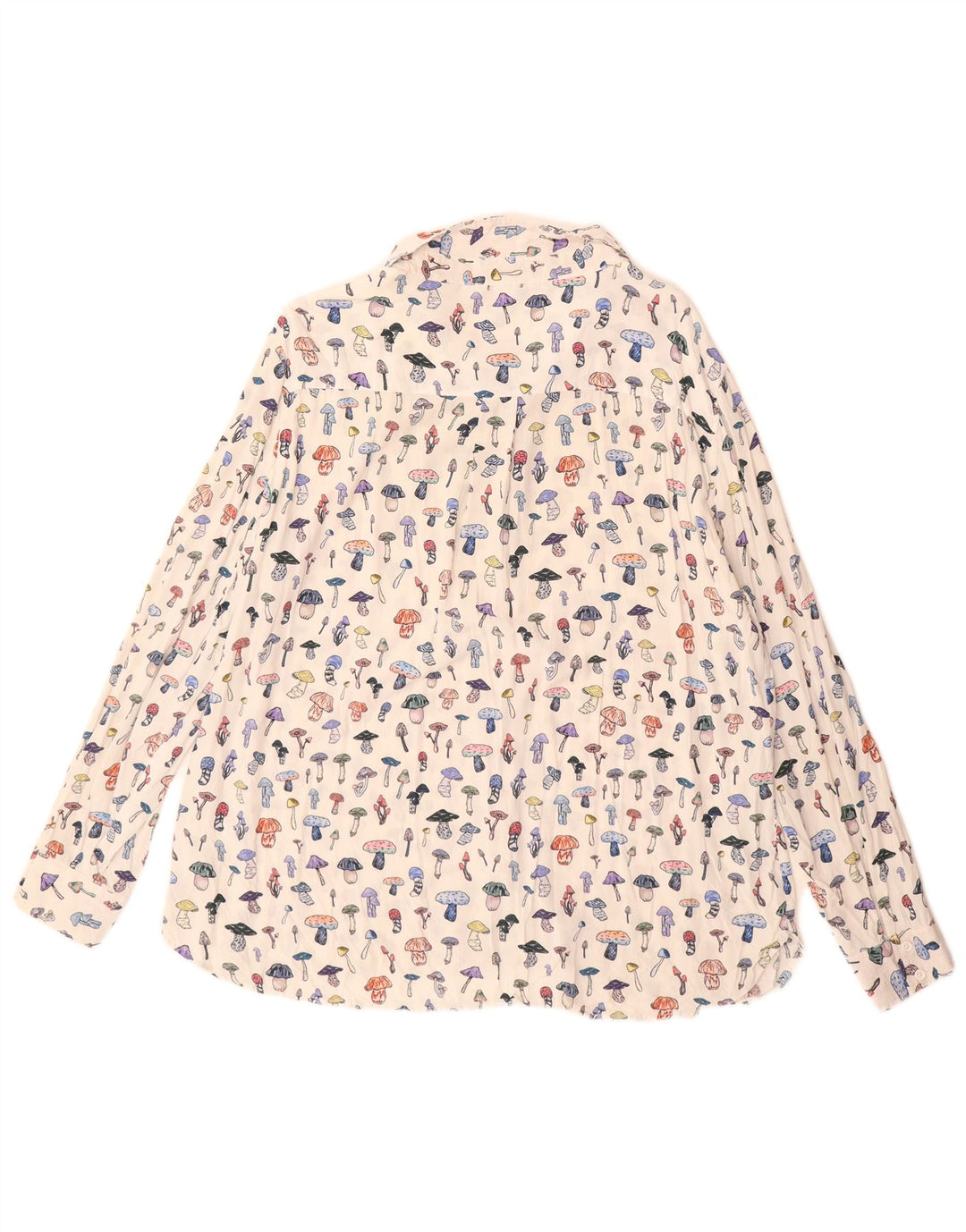 French Connection Womens Abstract Pattern Shirt Blouse UK 14 Large White