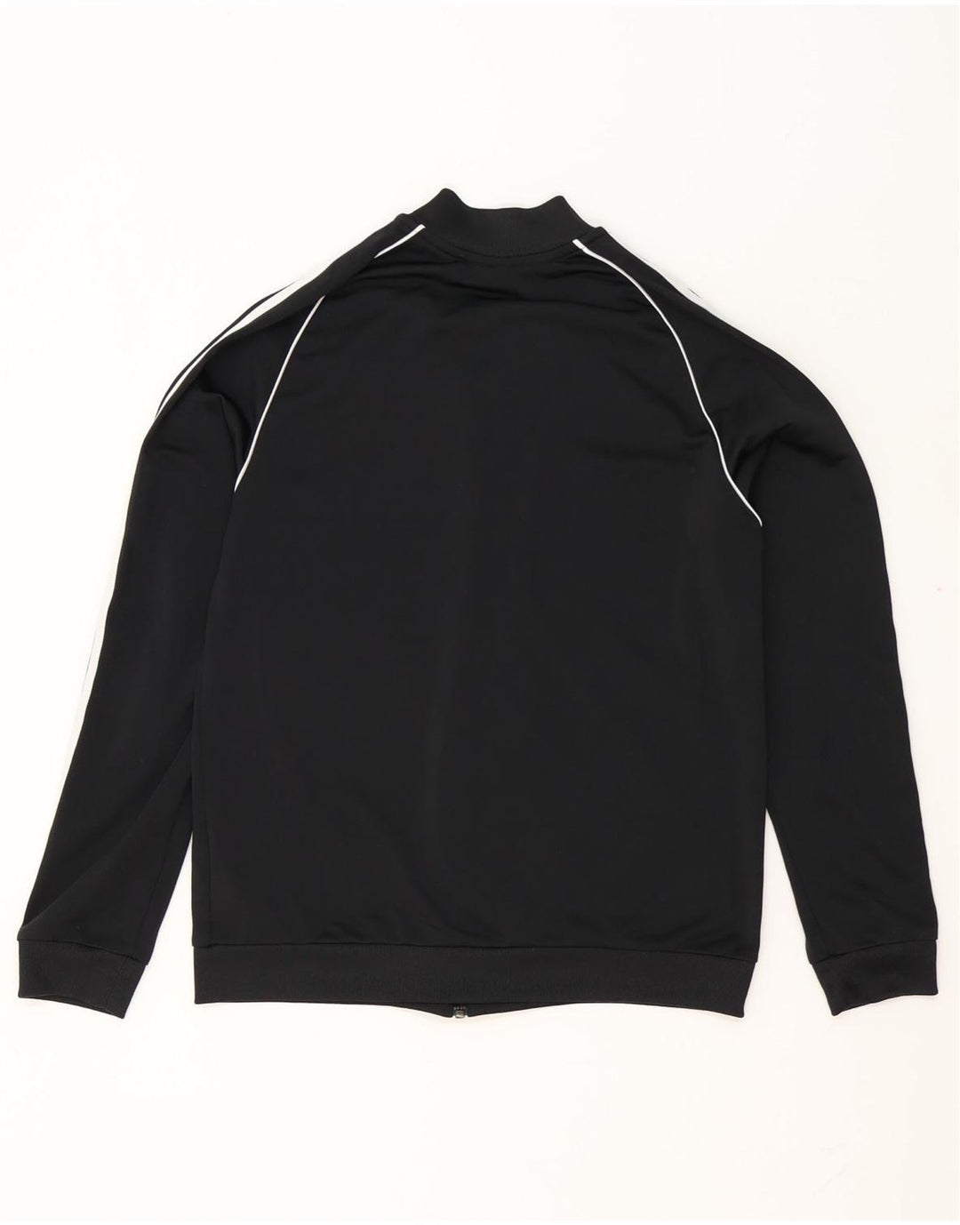 Adidas Boys Tracksuit Top Jacket 13-14 Years Black Polyester